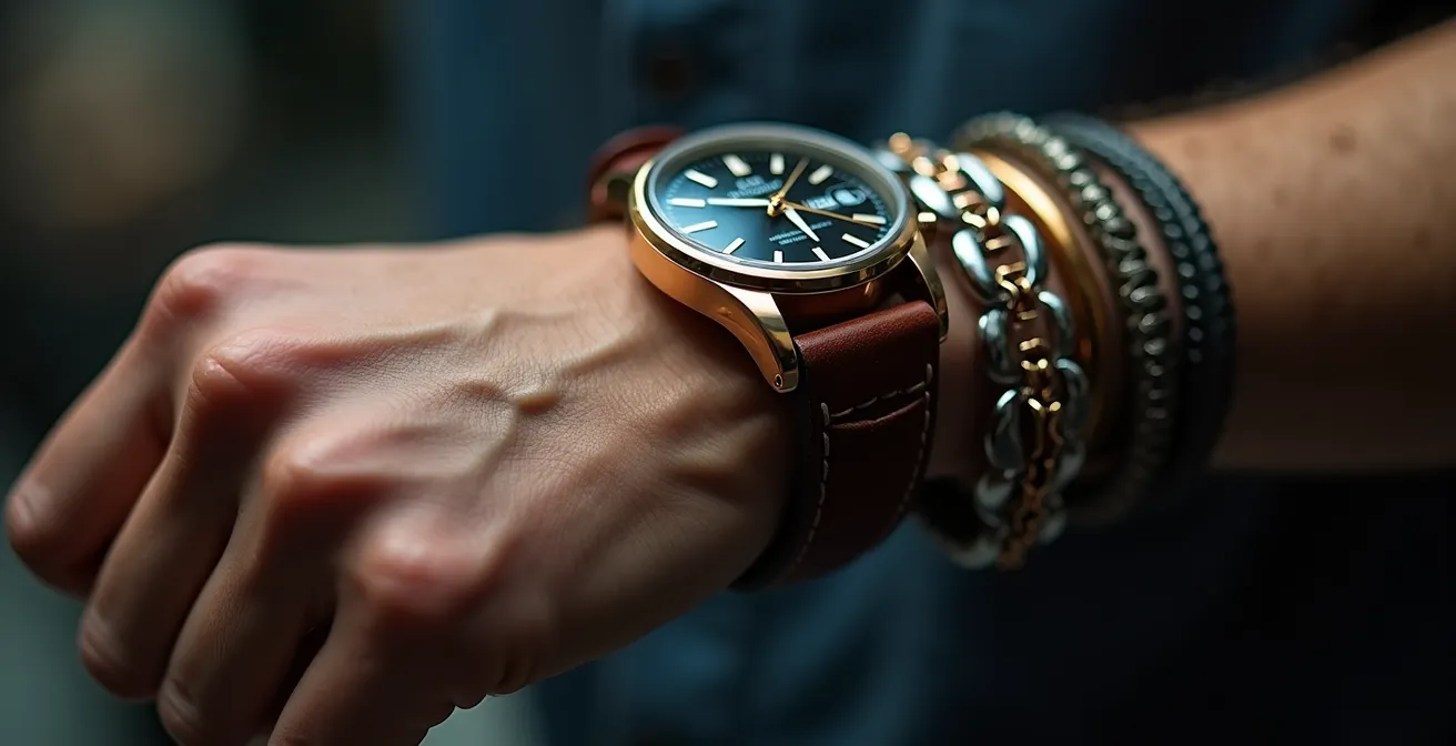 Anatomisch korrekte Positionierung der Uhr am Handgelenk